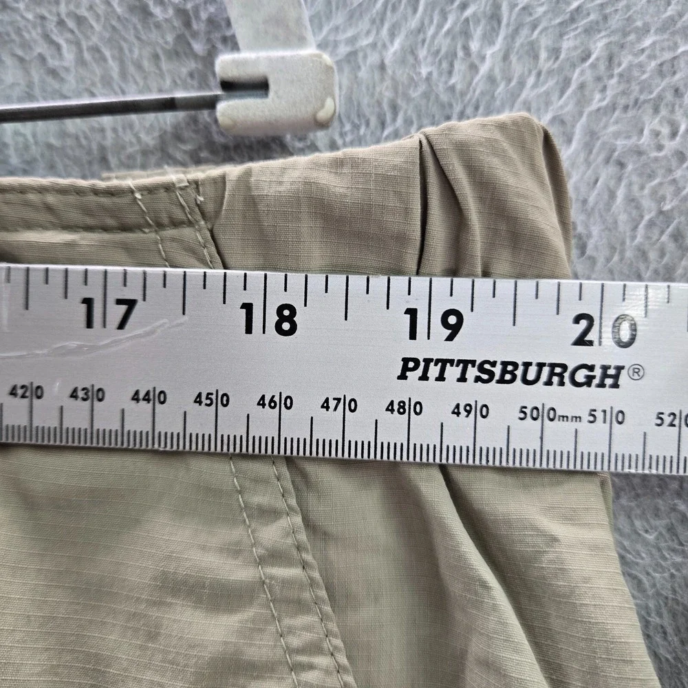 Columbia Men Shorts 40 Beige Chino Omni Shade Cargo‎ Pockets Nylon 9 in Inseam